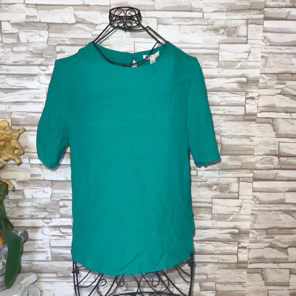 Lila Rose green blouse.